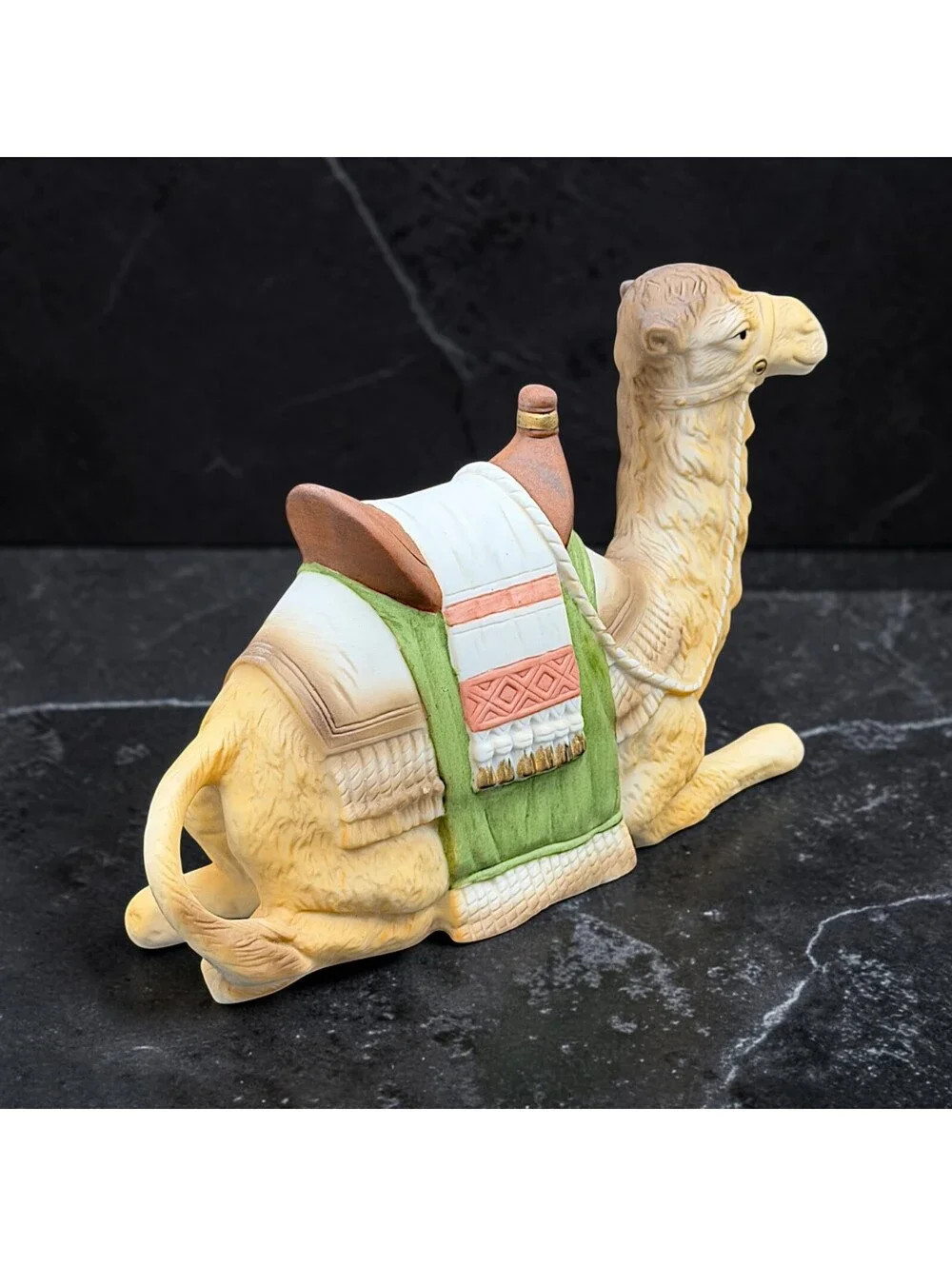 Vintage HOMCO Home Interiors Nativity 7 Pc Porcelain Set Camel Donkey #5419